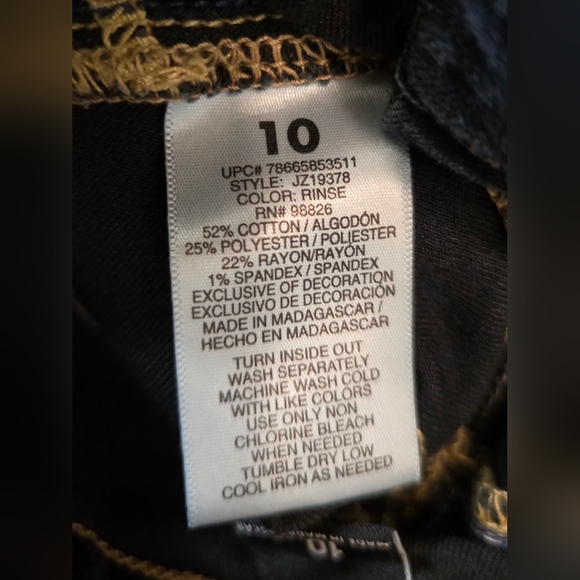 🧡 Girl's Lot Of Skinny Jeans 3 Pairs Abercrombie, Vigooss 10 - Picture 7 of 13